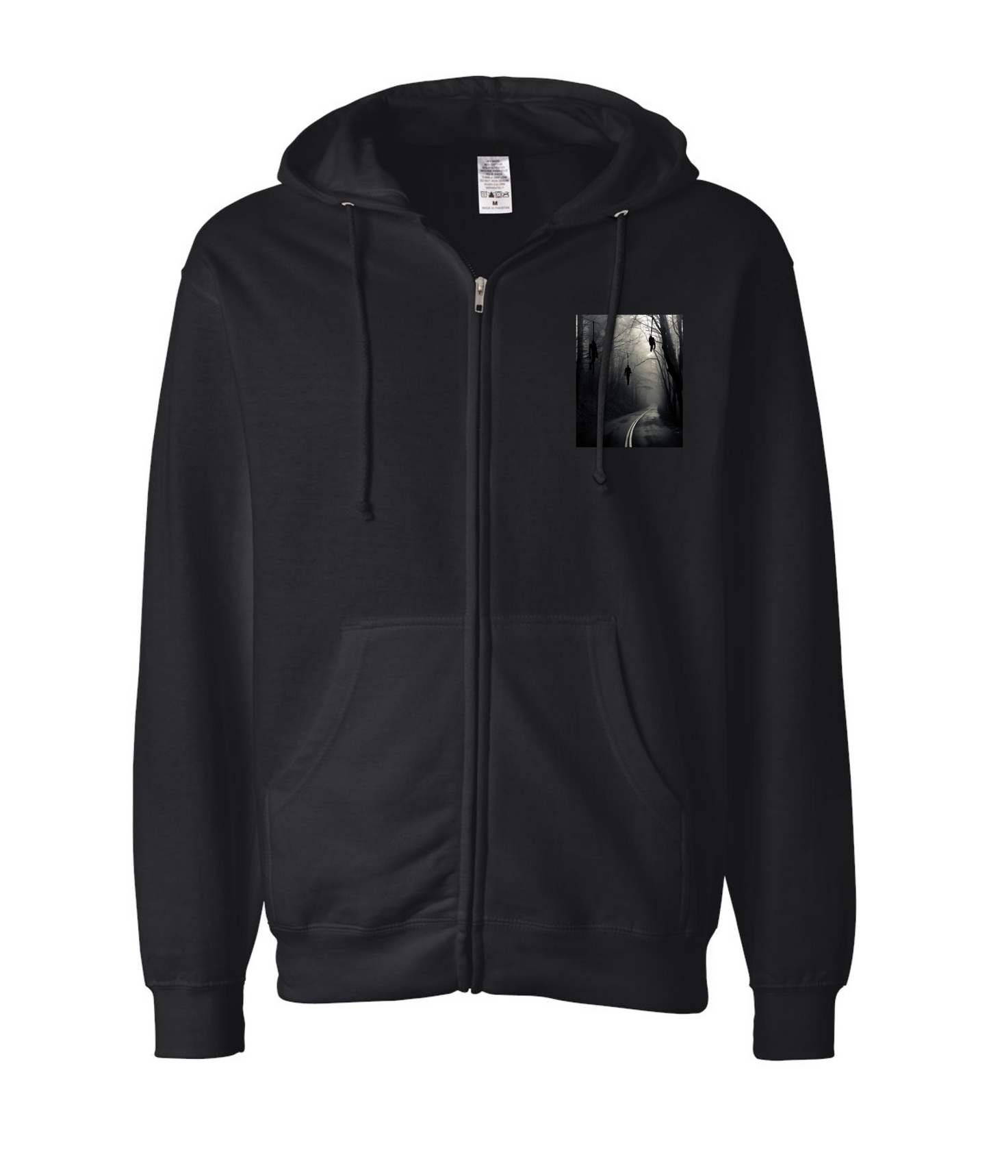 V-SEGTOP - DON'T GO DOWN THAT ROAD - Black Zip Up Hoodie