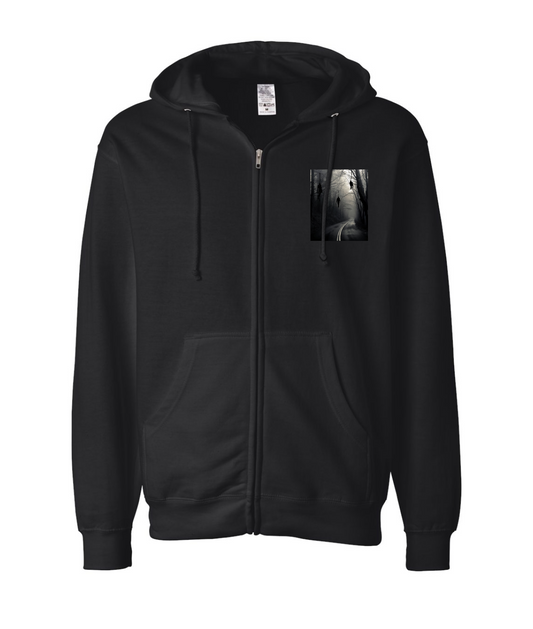 V-SEGTOP - DON'T GO DOWN THAT ROAD - Black Zip Up Hoodie