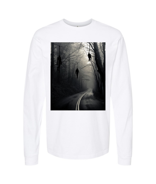 Seglock - DON'T GO DOWN THAT ROAD - White Long Sleeve T