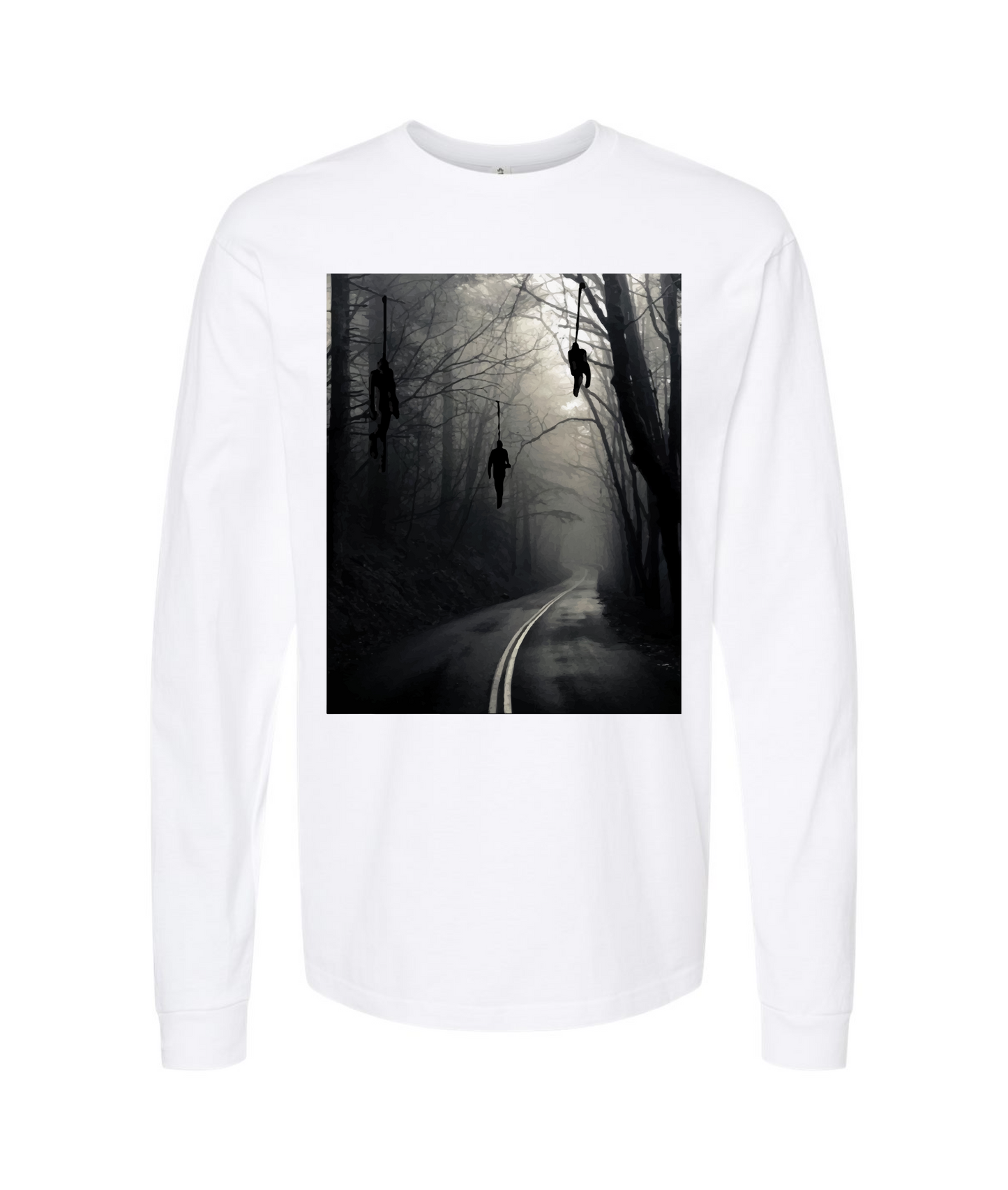V-SEGTOP - DON'T GO DOWN THAT ROAD - White Long Sleeve T