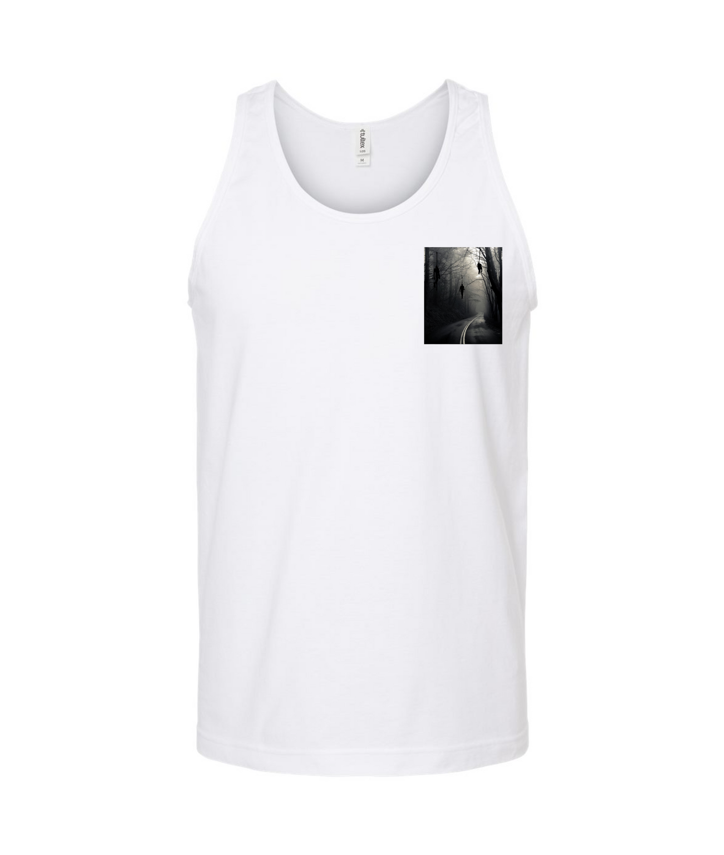 V-SEGTOP - DON'T GO DOWN THAT ROAD - White Tank Top