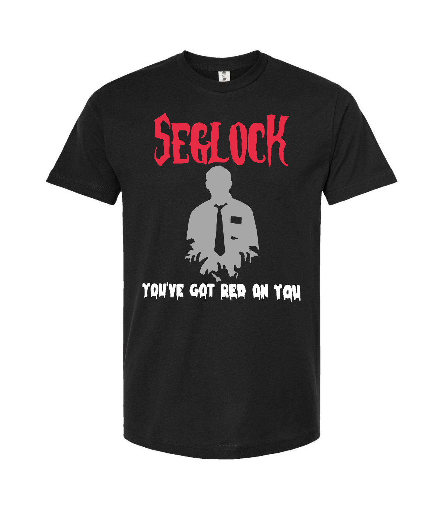 V-SEGTOP - SEG Red - Black T-Shirt