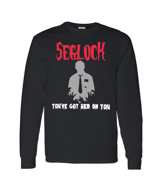 V-SEGTOP - SEG Red - Black Long Sleeve T