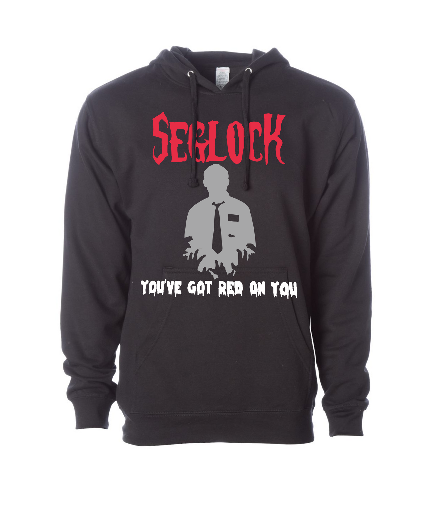 V-SEGTOP - SEG Red - Black Hoodie