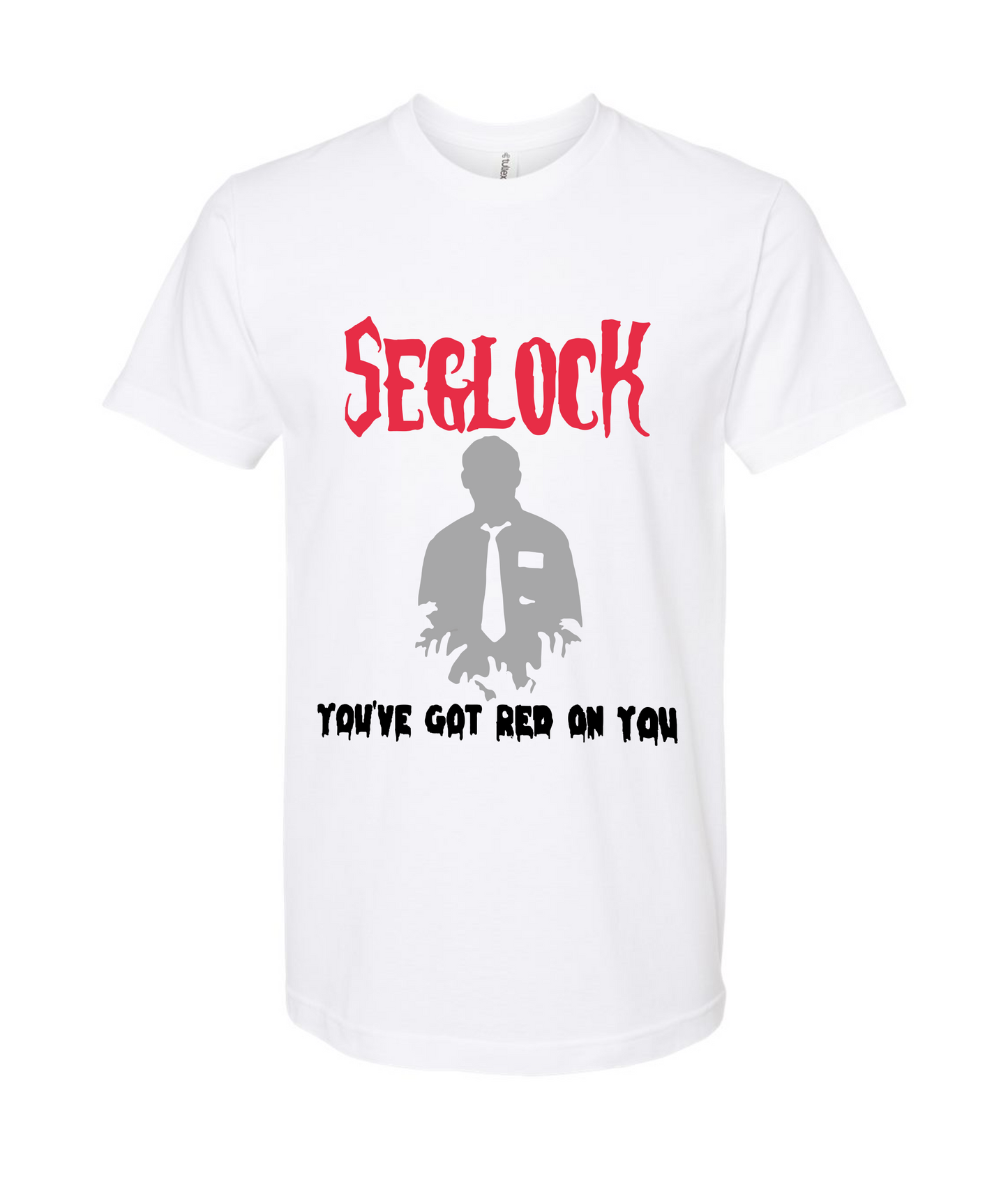 V-SEGTOP - SEG Red - White T-Shirt