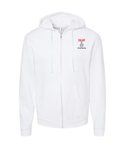 V-SEGTOP - SEG Red - White Zip Up Hoodie