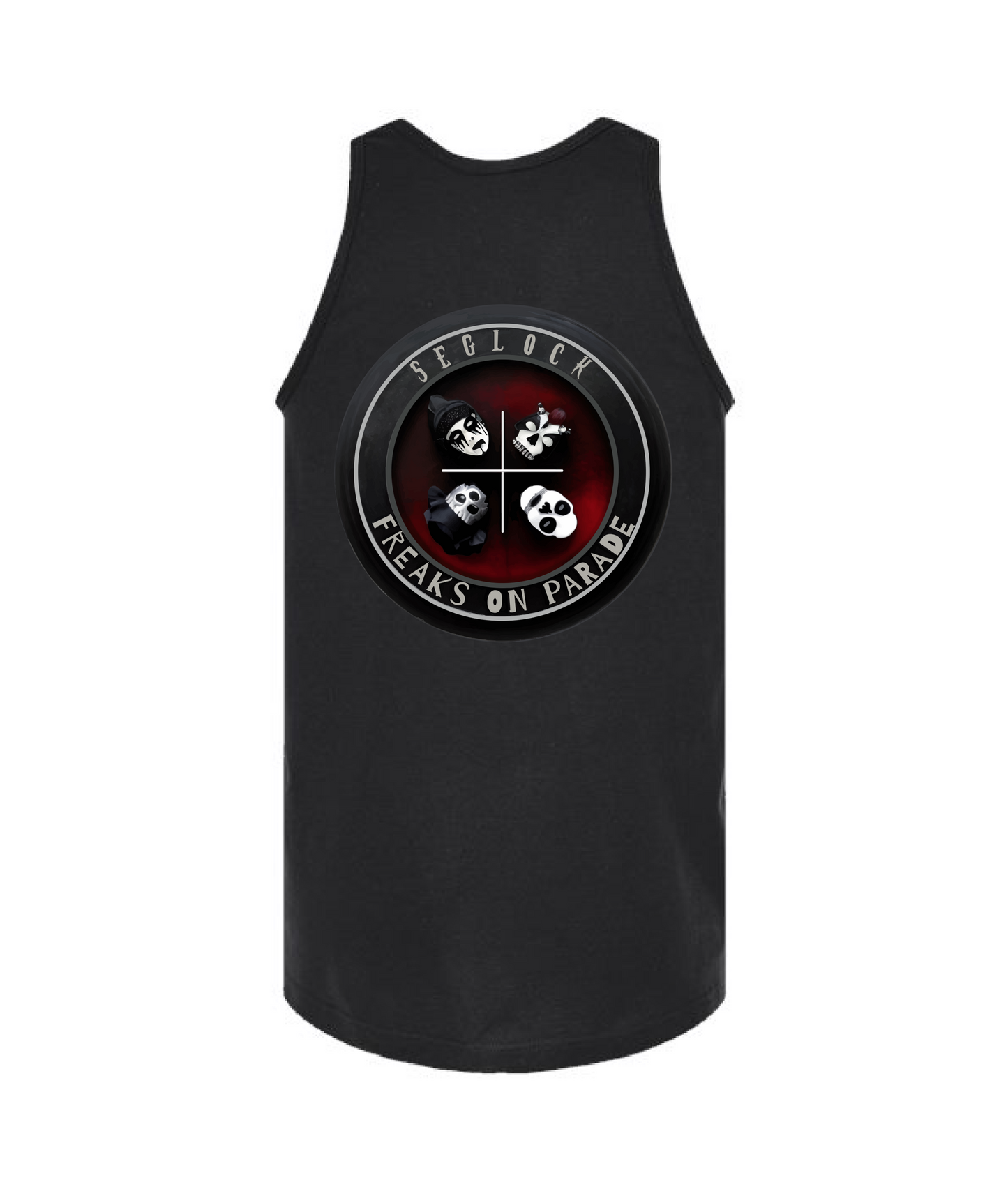 V-SEGTOP - QUAD - Black Tank Top