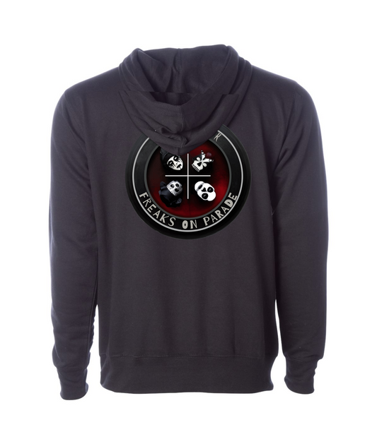 V-SEGTOP - QUAD - Black Hoodie