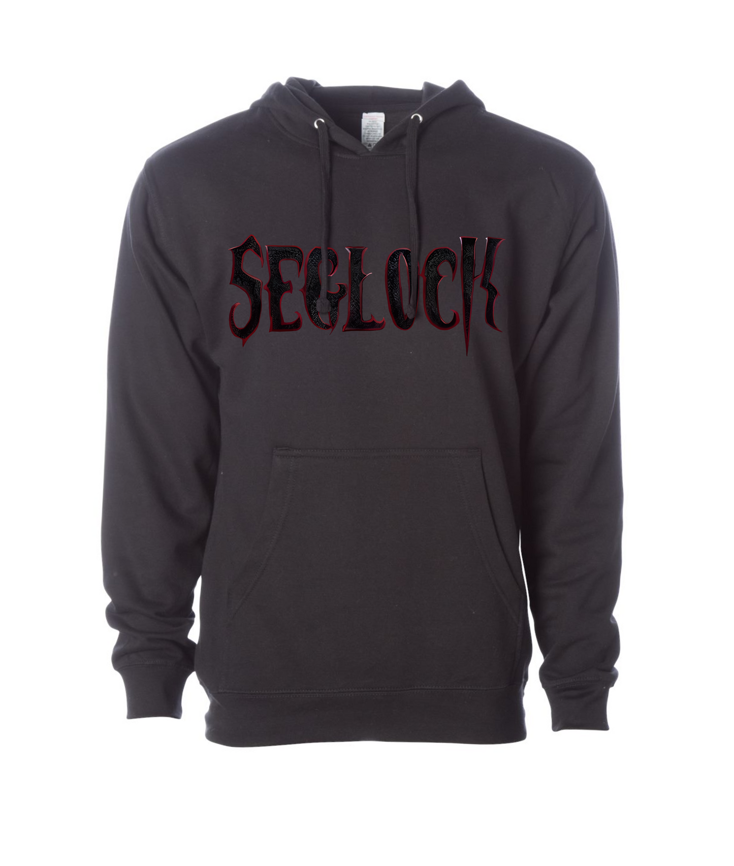 V-SEGTOP - QUAD - Black Hoodie