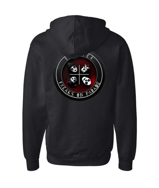 V-SEGTOP - QUAD - Black Zip Up Hoodie
