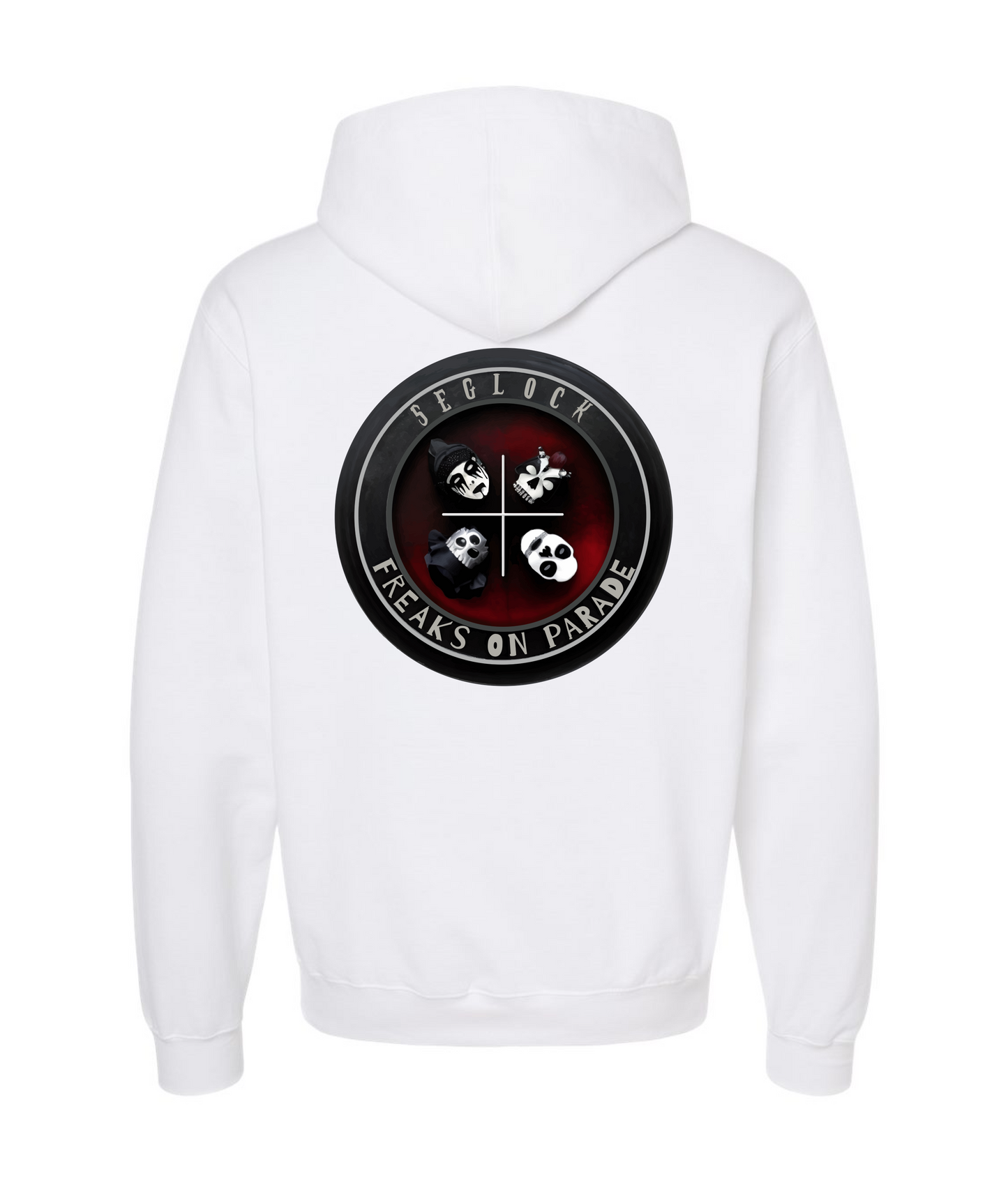 V-SEGTOP - QUAD - White Hoodie