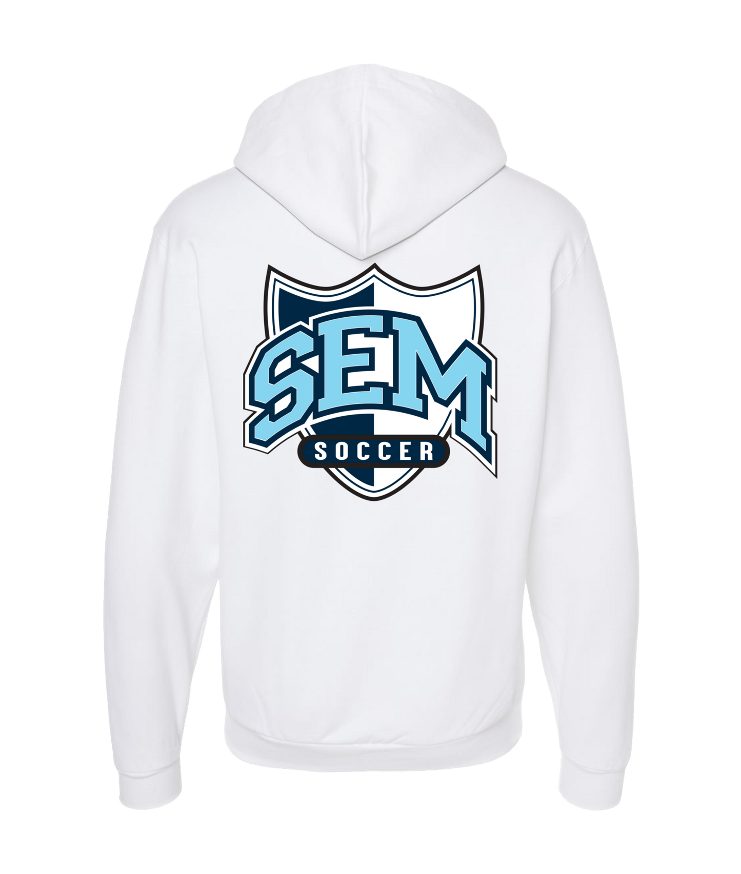 Sem Soccer - SEM SOCCER - White Zip Up Hoodie