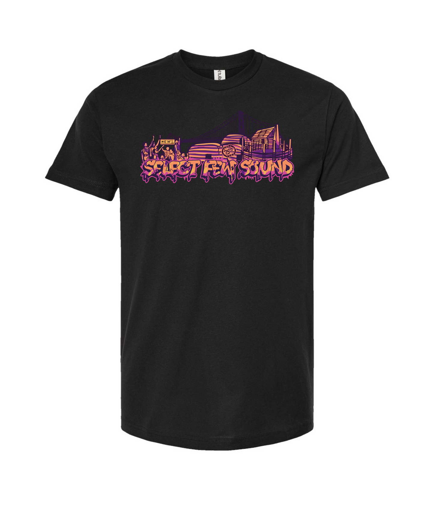 V-SFSTOP - Design 1 - Black T-Shirt