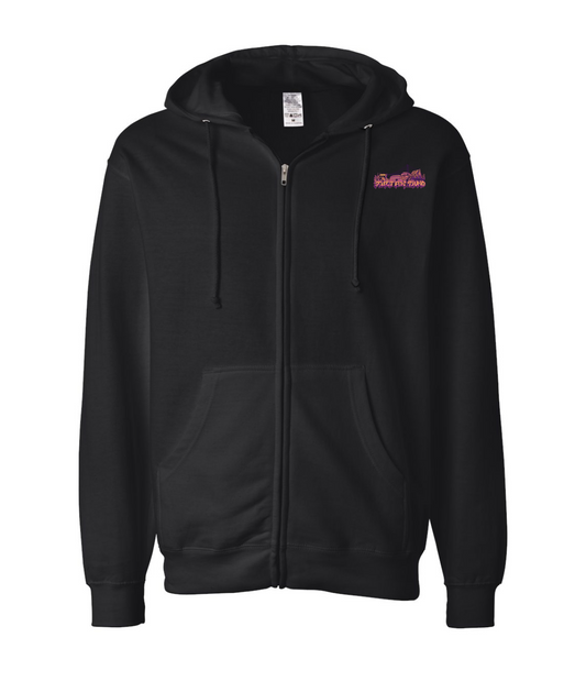 V-SFSTOP - Design 1 - Black Zip Up Hoodie