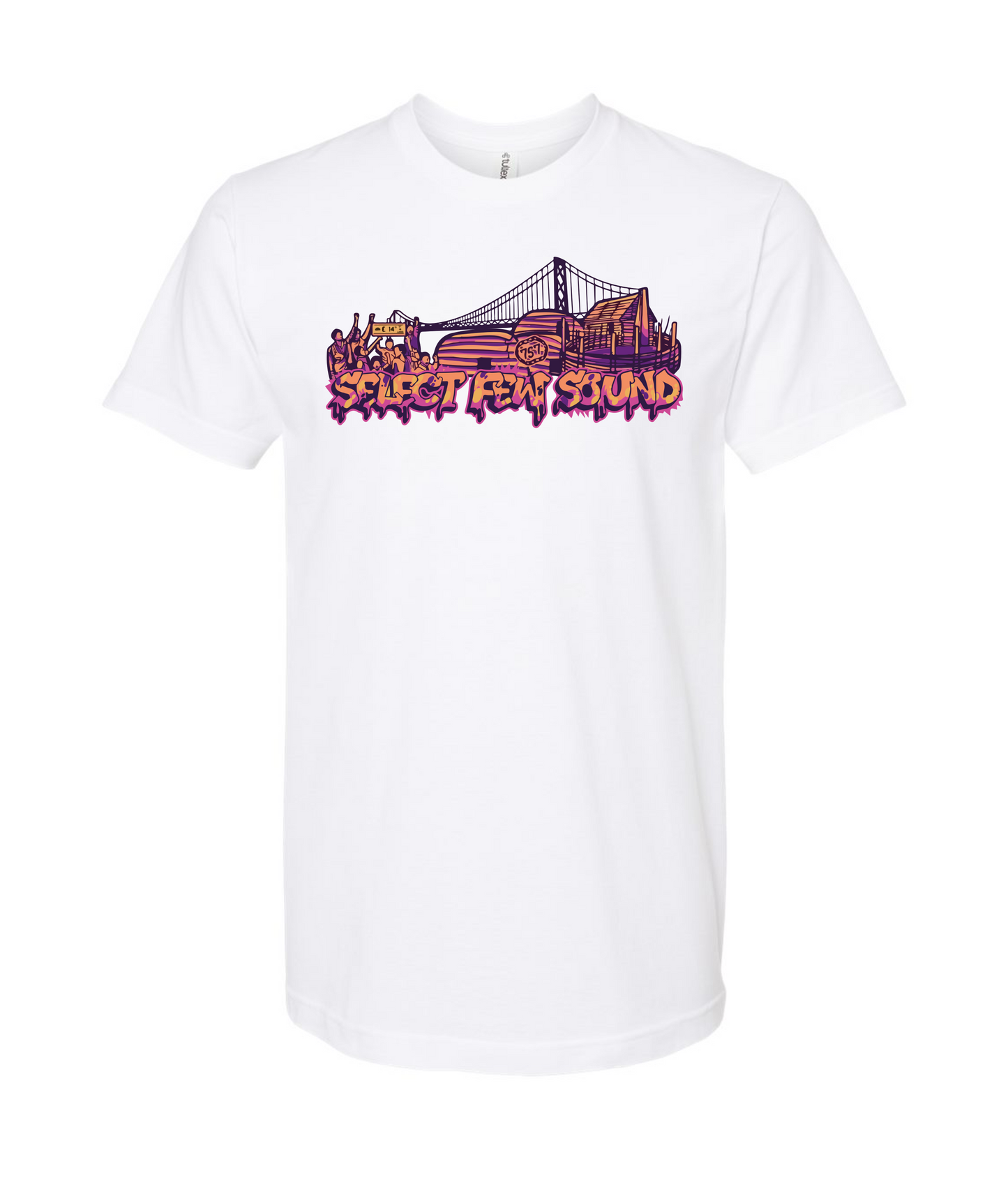 V-SFSTOP - Design 1 - White T Shirt
