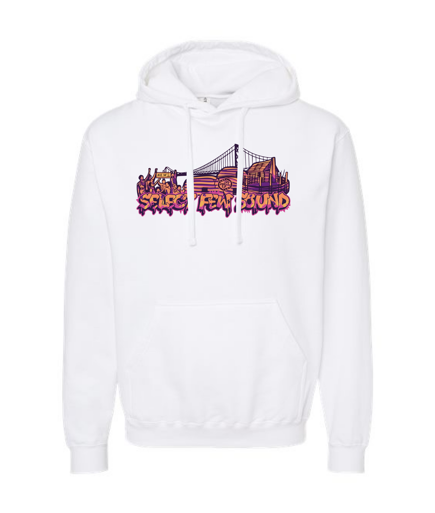 V-SFSTOP - Design 1 - White Hoodie