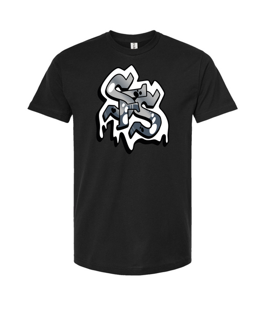 V-SFSTOP - Design 2 - Black T Shirt