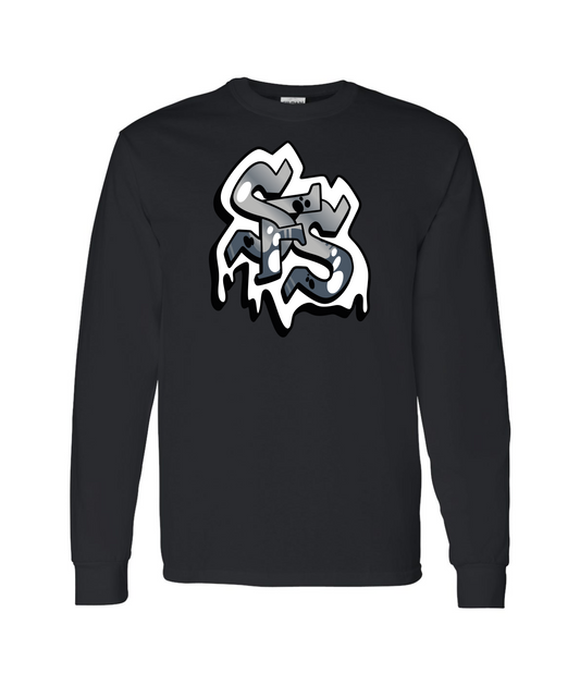 V-SFSTOP - Design 2 - Black Long Sleeve T