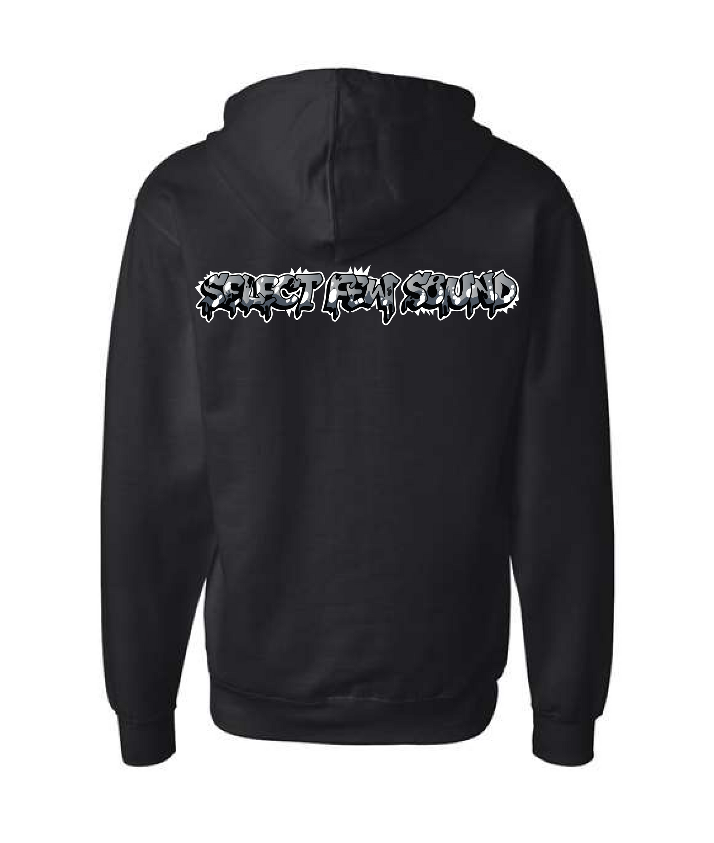 Select Few Sound - SFS BW - Black Zip Up Hoodie