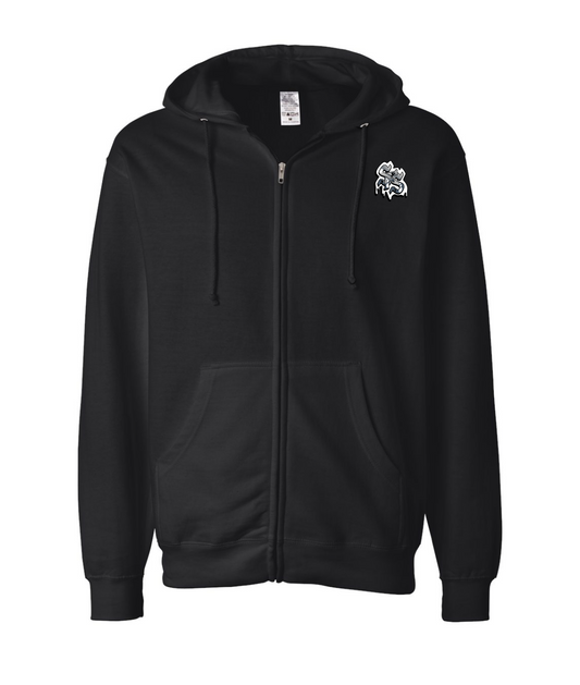 V-SFSTOP - Design 2 - Black Zip Up Hoodie