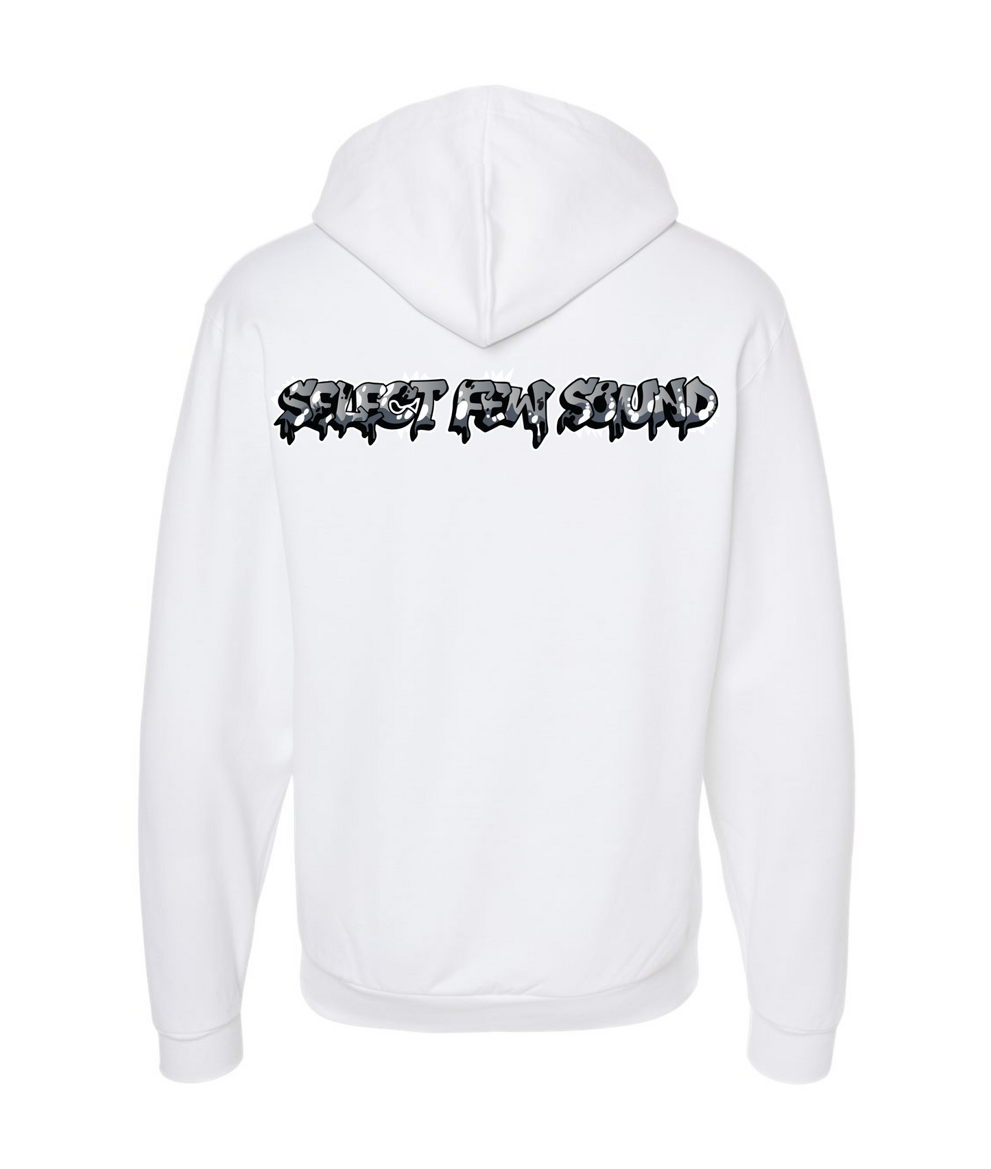 Select Few Sound - SFS BW - White Zip Up Hoodie