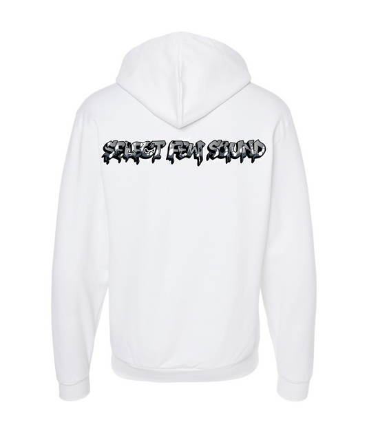 V-SFSTOP - Design 2 - White Zip Up Hoodie
