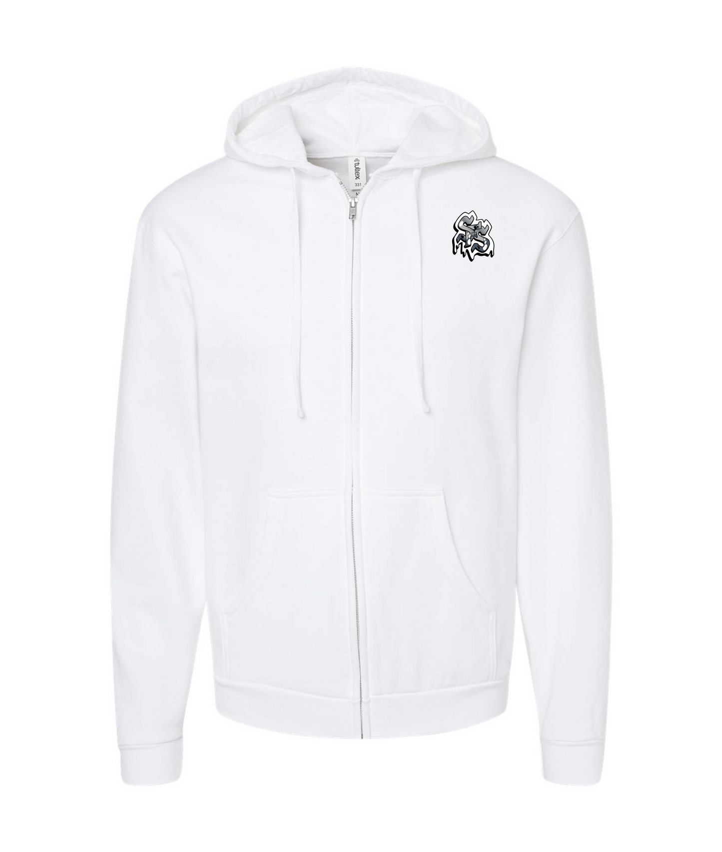 Select Few Sound - SFS BW - White Zip Up Hoodie