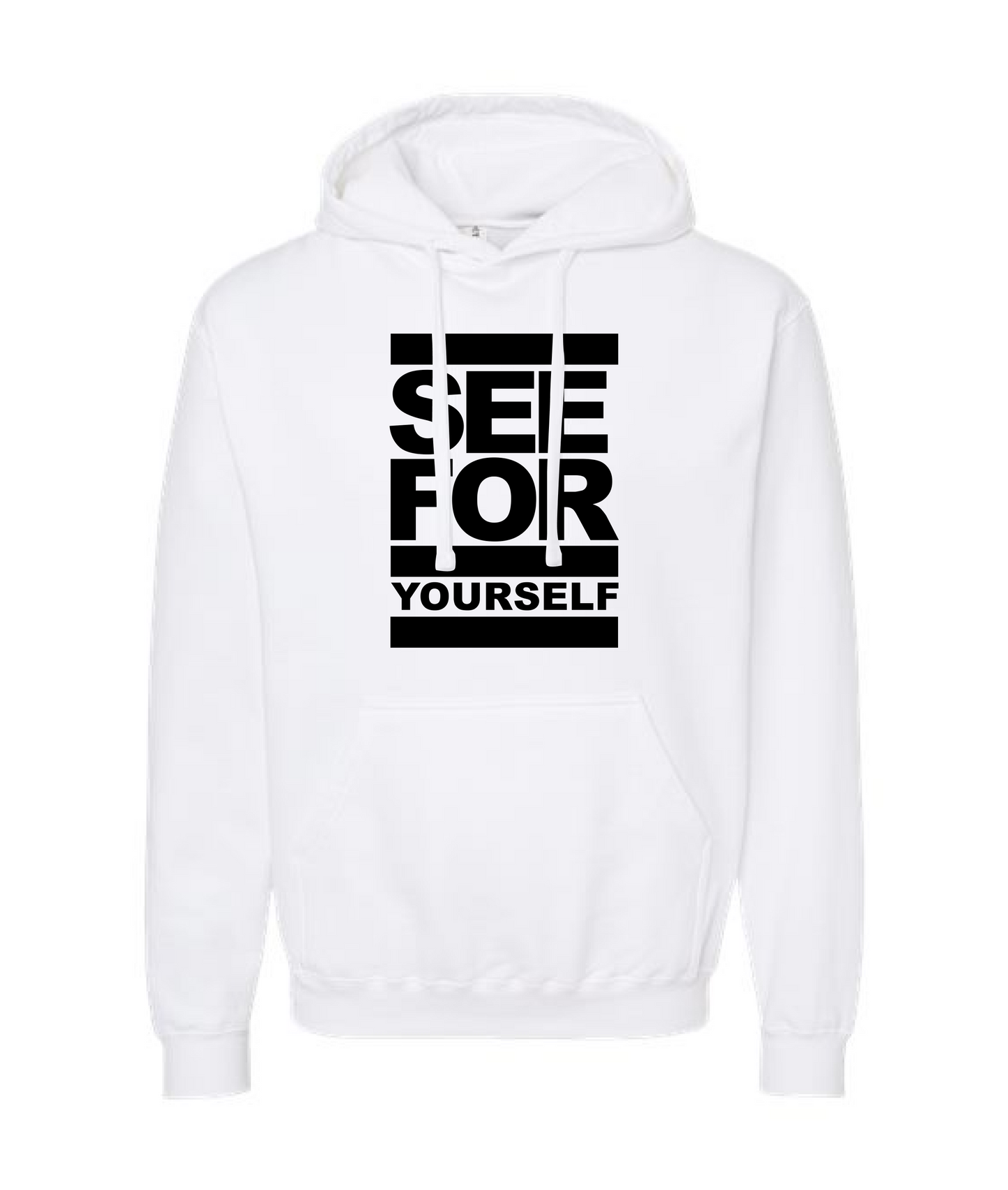 Seefor Yourself- Run Logo - White Hoodie