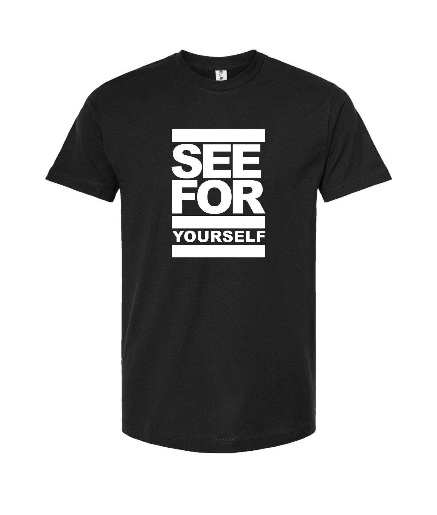 Seefor Yourself- Run Logo - Black T-Shirt