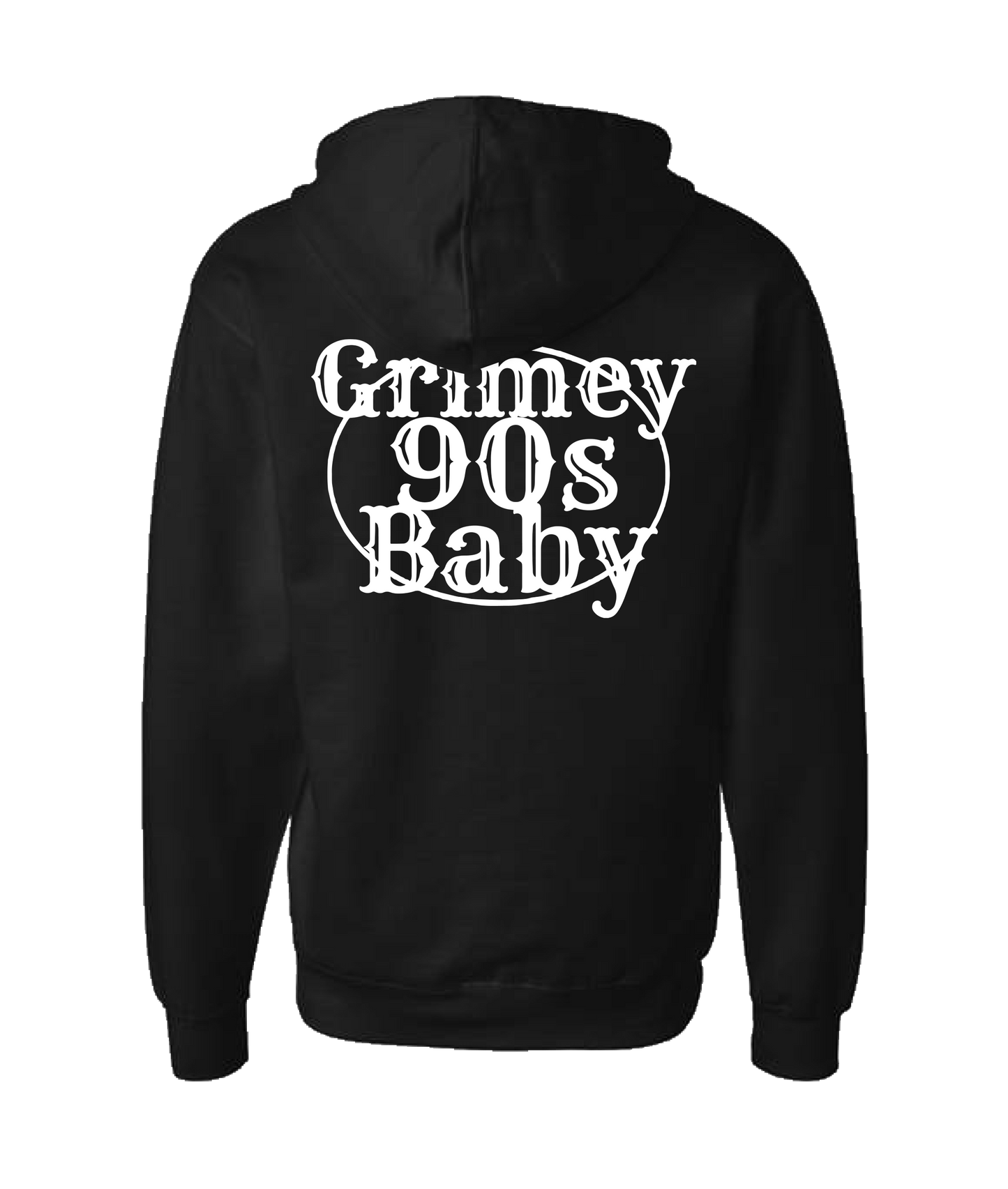 GRIMEY 90s BABY - GRIMEY - Black Zip Up Hoodie