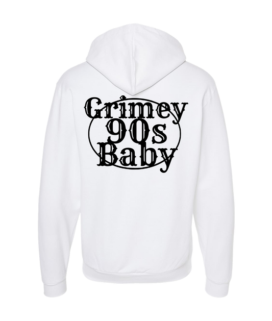 GRIMEY 90s BABY - GRIMEY - White Zip Up Hoodie