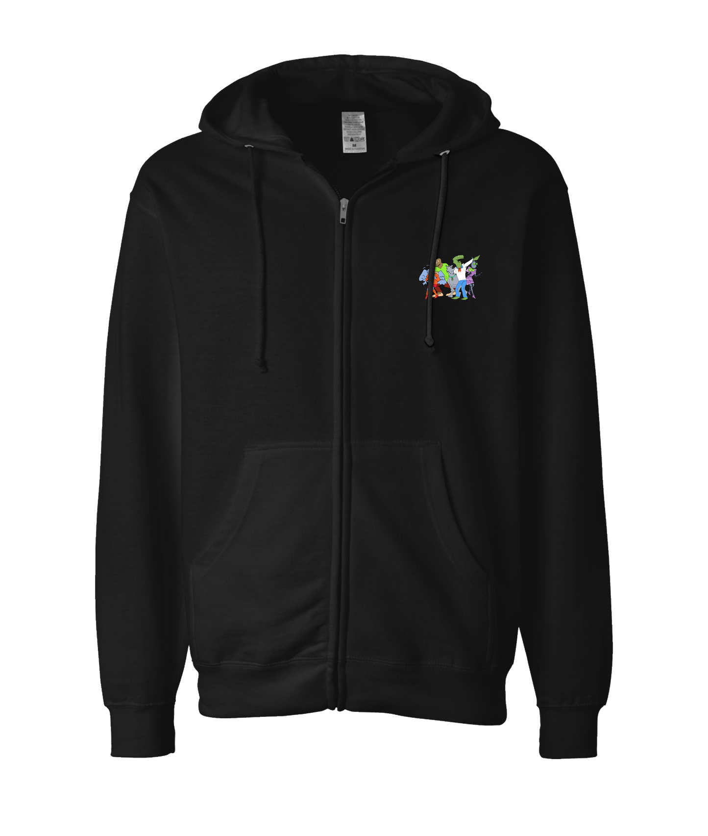 Shawn Langley - DESIGN 1 - Black Zip Up Hoodie