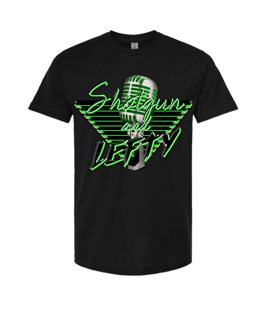 v-SHLETOP - DESIGN 1 - Black T-Shirt
