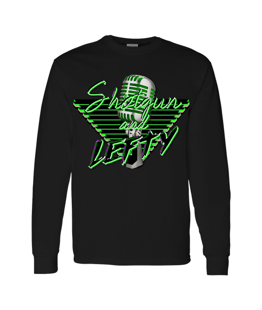 v-SHLETOP - DESIGN 1 - Black Long Sleeve T