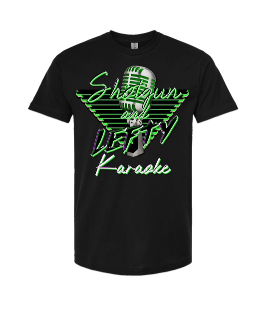 v-SHLETOP - DESIGN 2 - Black T Shirt
