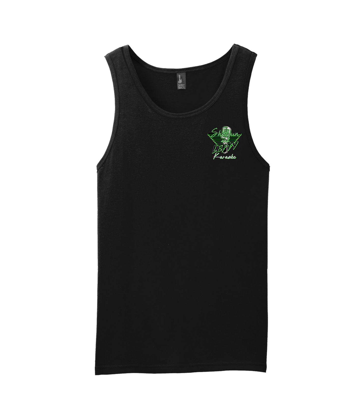 v-SHLETOP - DESIGN 2 - Black Tank Top