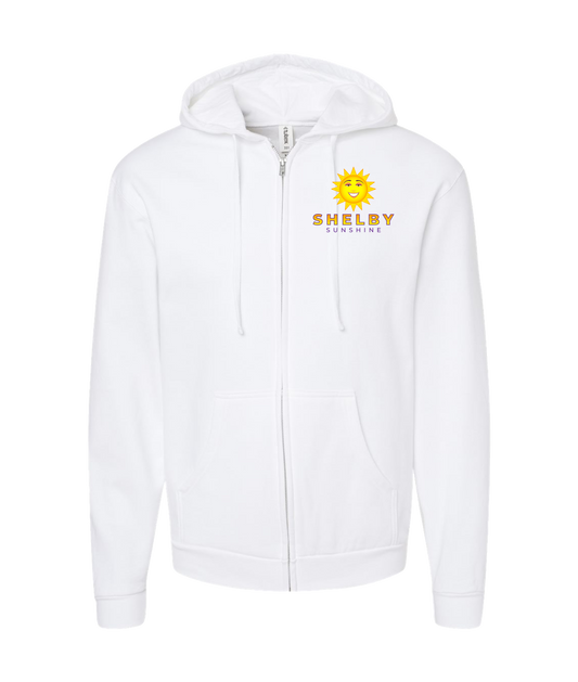 V-SHSUTOP - Shelby Sunshine - White Zip Up Hoodie