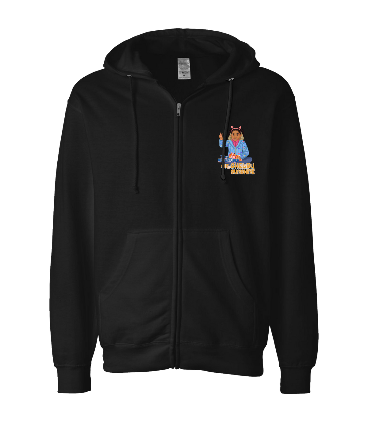 V-SHSUTOP - Shelby Sunshine - Black Zip Up Hoodie