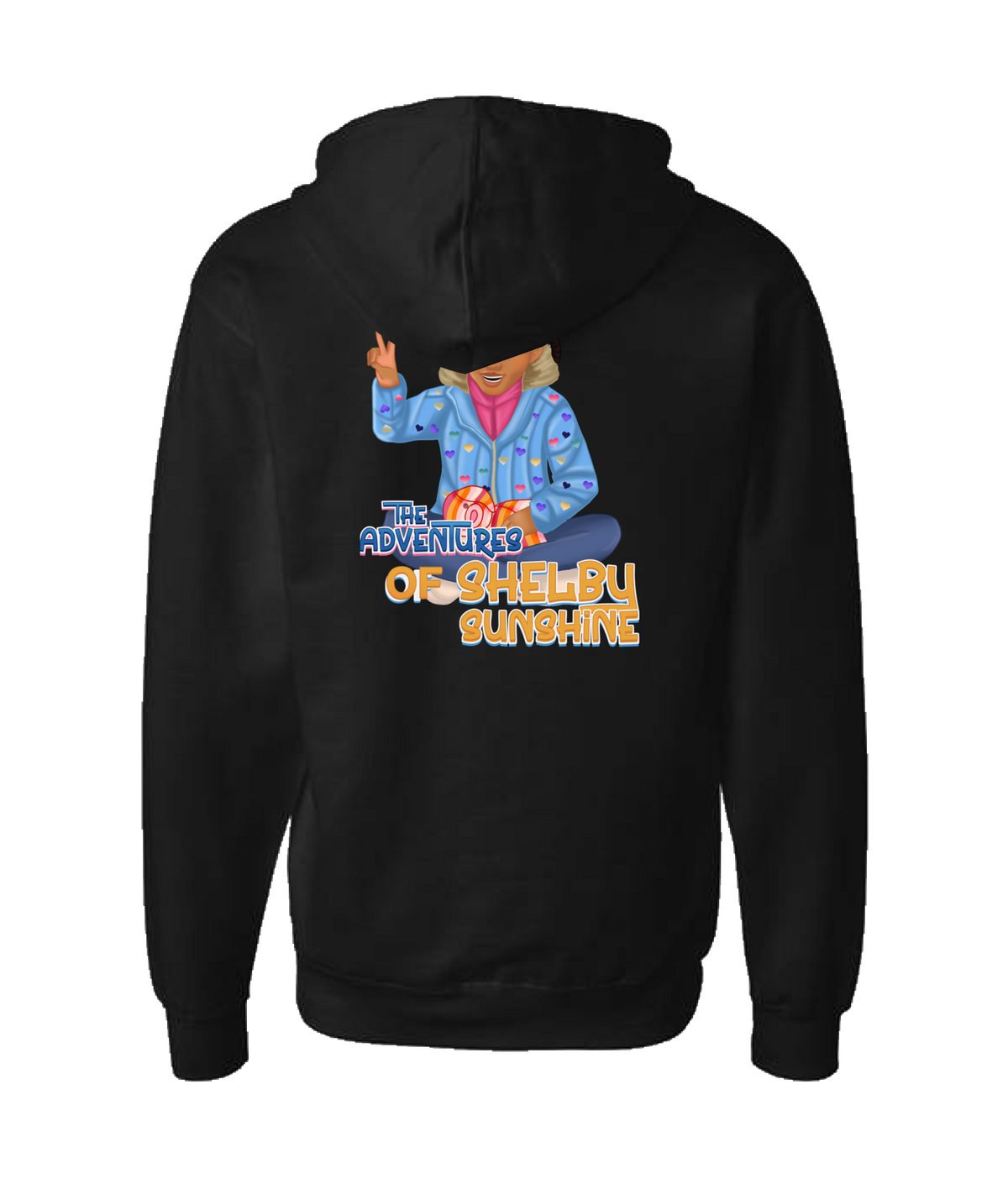V-SHSUTOP - Shelby Sunshine - Black Zip Up Hoodie