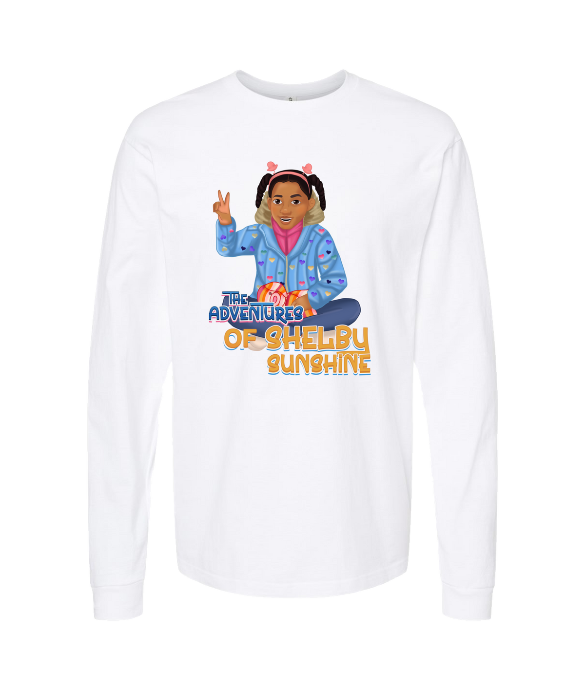 V-SHSUTOP - Shelby Sunshine - White Long Sleeve T