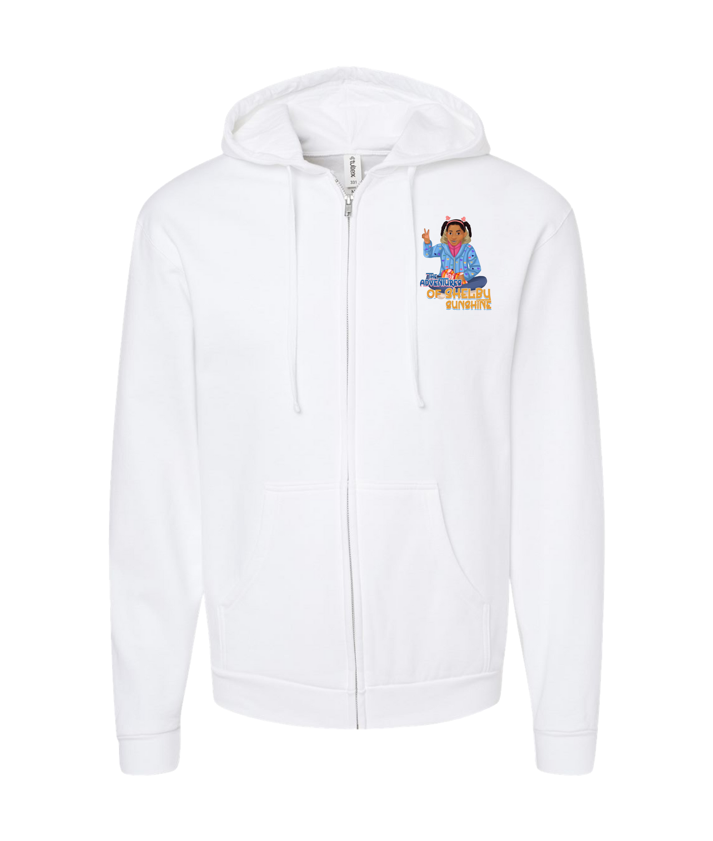 Shelby Sunshine - Shelby Sunshine - White Zip Up Hoodie