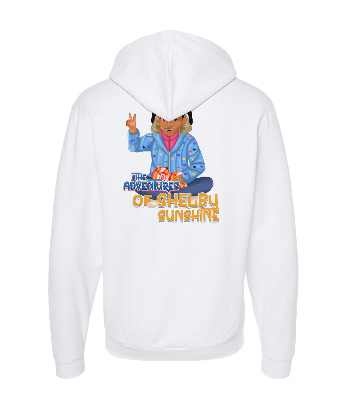 V-SHSUTOP - Shelby Sunshine - White Zip Up Hoodie