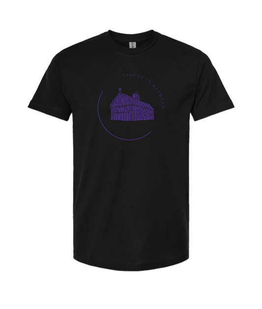 Spaces In Between - Purple Barn - Black T-Shirt