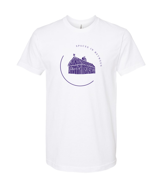 Spaces In Between - Purple Barn - White T-Shirt
