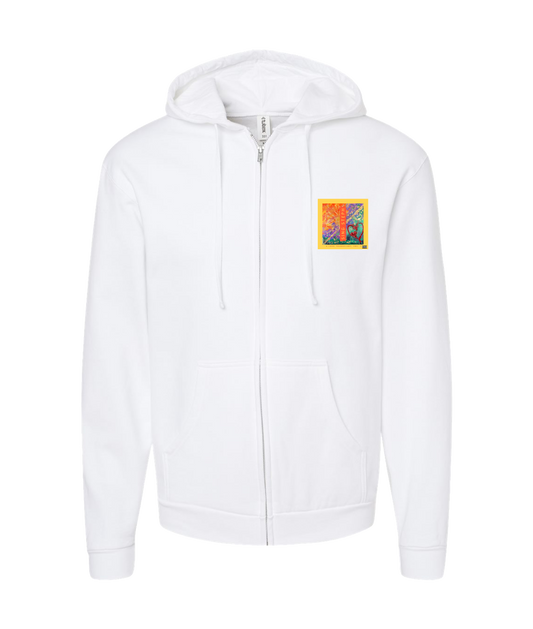 V-SINSTOP - DAILY - White Zip Up Hoodie