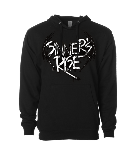 Sinner's Rise - Logo (white) - Black Hoodie