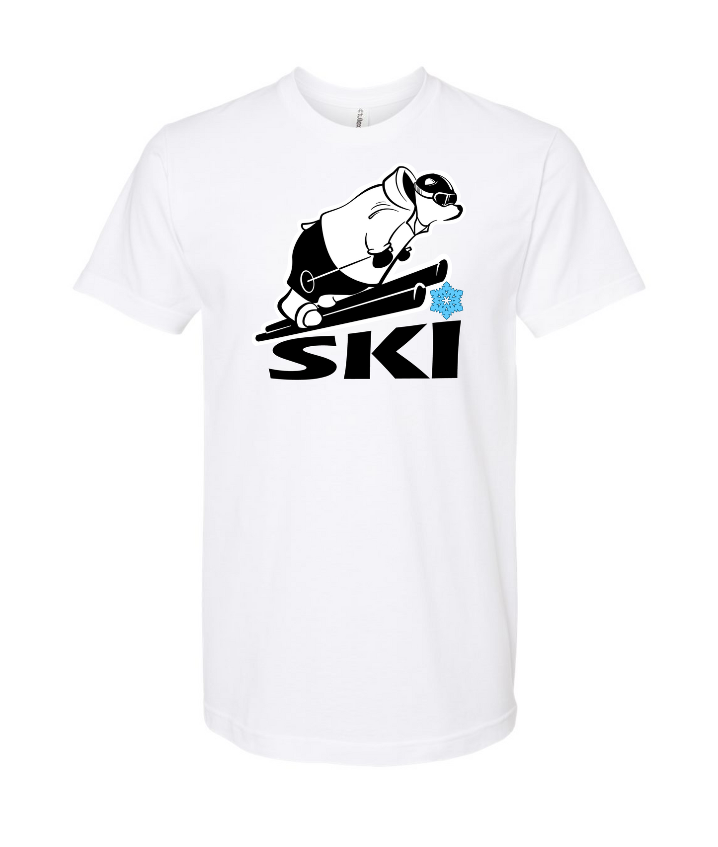 Ski Merch - Logo - White T-Shirt