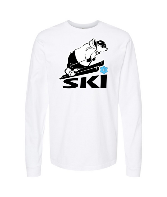 Ski Merch - Logo - White Long Sleeve T