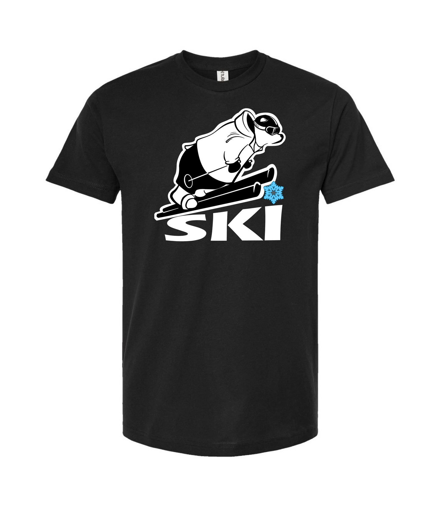 Ski Merch - Logo - Black T-Shirt