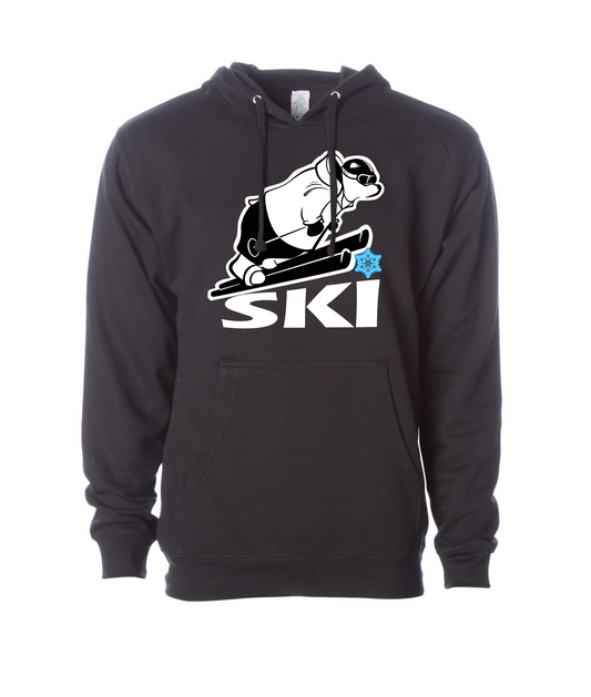 Ski Merch - Logo - Black Hoodie